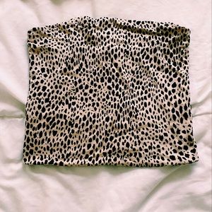Brandy Melville cheetah print tube top